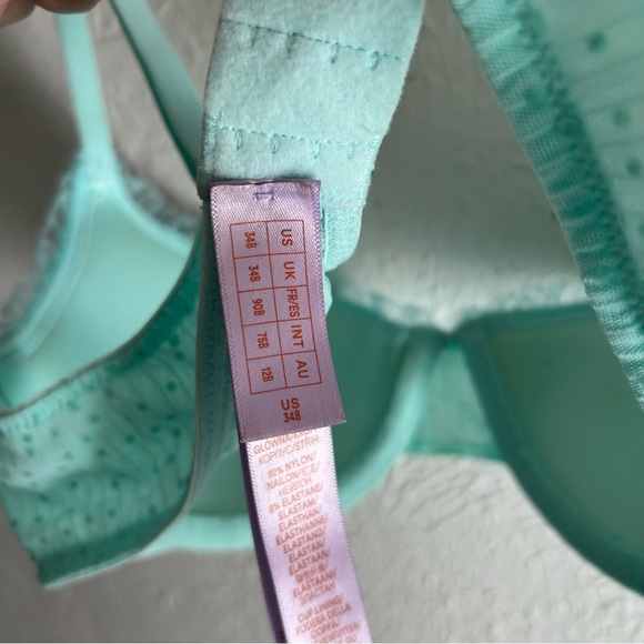 Savage Fenty BACK TO THE BOUDOIR BALCONETTE BRA Pearl Seashell Mermaid 34B - Picture 5 of 7